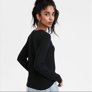 American eagle soft black long sleeve medium